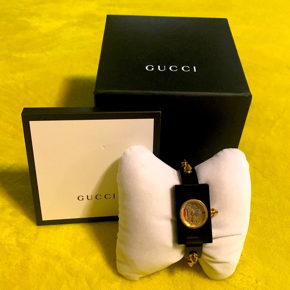 Gucci Plaxiglass & Stainless Steel Skeleton Stud Quart Watch - Picture 2 of 12